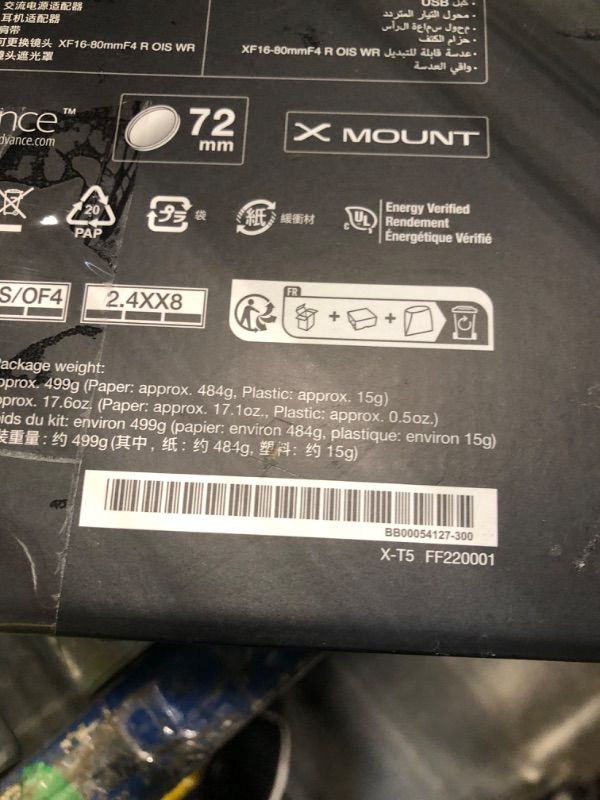 Photo 1 of ****NO LENS, ONLY DIGITAL CAMERA****
FUJIFILM X-T5 Mirrorless Digital Camera XF16-80mm Lens Kit - Black