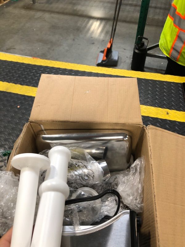 Photo 1 of !!BROKEN USE FOR PARTS!!FINAL SALE!!!!
5.0 Upgrade Electric Meat Grinder? 3500W Super Motor??SGS Certified SUS304 Blade & Plate?3-Second Fast Meat Grinding, Perfect For Meat Grinders For Home Use (SILVER)