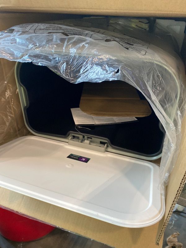 Photo 1 of ***MINOR DENT DAMAGE*** ***DIRTY***
SONGMICS Kitchen Trash Can, 13-Gallon (50 L) Garbage Can with Lid, Stainless Steel, Soft Close and Stays Open, Inner Bucket, Wide Non-Slip Pedal, Cloud White ULTB547W01