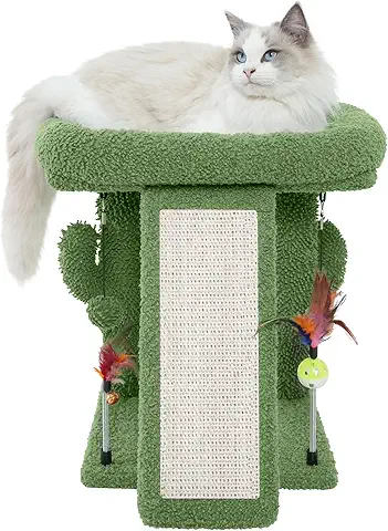 Photo 1 of !!DIFFRENT BOX!!!
FINAL SALE!!!!
TWDEPART Cactus Cat Tree Tower with Cat Scratching Post for Indoor Cats,Activity Centre Climbing Tree Cat Furniture with Playful Toy Balls,Green
