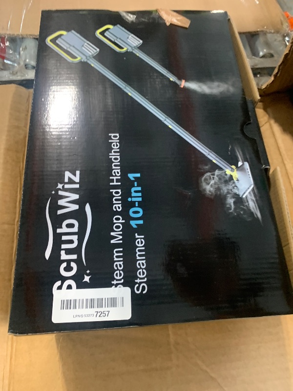 Photo 1 of !! MISSING PARTS !! USE FOR PARTS !!
Steam Mop with Detachable Handheld Steam Cleaner, 10-in-1 Multi Accessories, Quick 10s Heat, 350ml and 2-Level Steamer for Cleaning Floor, Carpet, BBQ Grill, Tile, and Grout, Gray