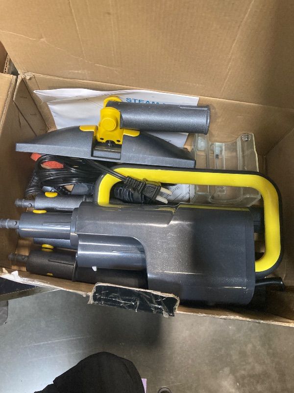 Photo 1 of !! MISSING PARTS !! USE FOR PARTS !!
Steam Mop with Detachable Handheld Steam Cleaner, 10-in-1 Multi Accessories, Quick 10s Heat, 350ml and 2-Level Steamer for Cleaning Floor, Carpet, BBQ Grill, Tile, and Grout, Gray