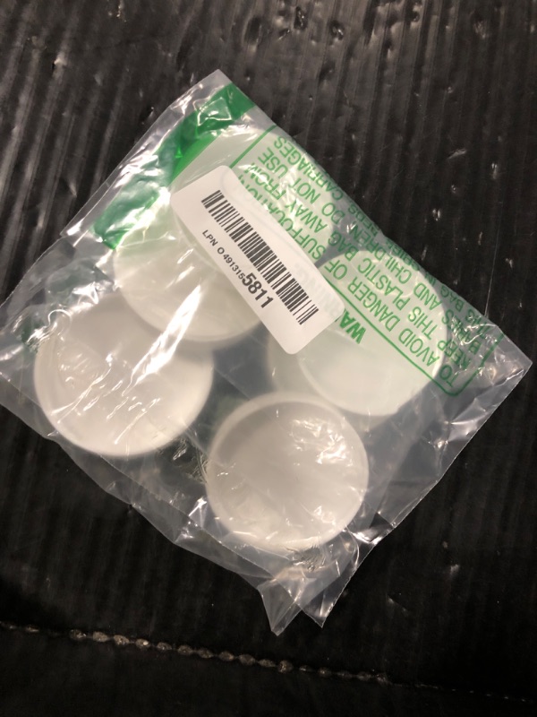 Photo 1 of (6-Pack) Calvana 53mm Reusable Water Jug Caps, Lids for 3 and 5 Gallon Water Jug, Water Bottle Cover Screw Top, Compatible with American Maid Plastic Water Bottles and Jugs Ranging, PP Material, White