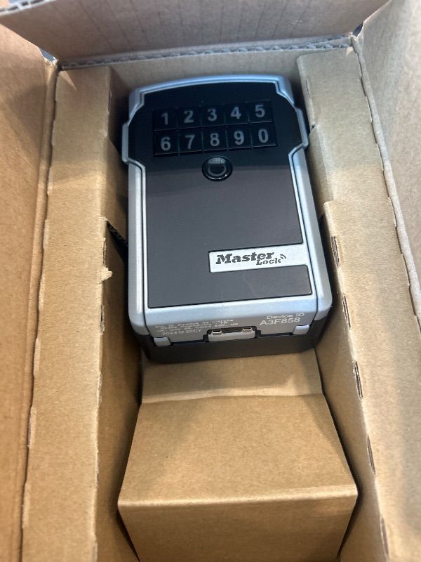 Photo 1 of [Locked] Master Lock Digital Lock Box for Keys with Code, Electronic Wall Mount Key Safe with Bluetooth Connection to iOS/Android App and Sharable Keypad Codes, 3-1/4 Inches Wide, ?5441EC