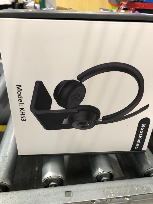 Photo 1 of (Upgraded Version) Wireless Headset, Bluetooth Headset with Noise Cancelling Microphone, Best Headphones with Mic Mute & USB Dongle for PC/Computer/Laptop/Cell Phones/Remote Work/Call Center