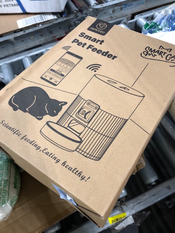 Photo 1 of *** NOT FUNCTIONAL ** * PAPIFEED Automatic Cat Feeder with Camera, 3L Cat Food Dispenser with App, 2.4G WiFi Timed Cat Feeder for Dry Food, 2-Way Audio, Smart Pet Feeder for Small Dog, 10 Meals/Day, 6 Portions/Meal