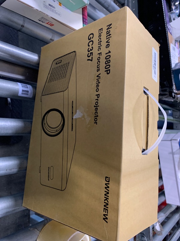 Photo 1 of [Electric Focus] 4K Support Projector with WiFi6 and Bluetooth 5.3, Outdoor Projectors for Outside Video Use, OWNKNEW Gaming Movie Proyector, Auto Keystone Correction