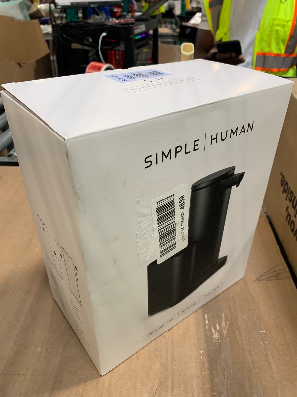 Photo 1 of ***ONLY INCLUDES SOAP DISPENSER** simplehuman Liquid Sensor Pump with Caddy, 9 oz Automatic Soap Dispenser for Kitchen and Bathroom, Touchless Motion Sensor, Variable Dispense, Rechargeable, High-Grade Matte Black Steel