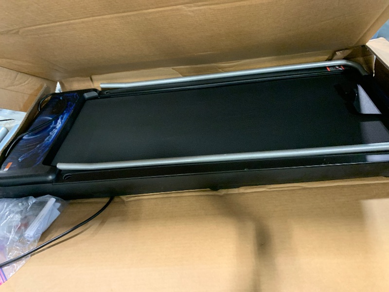 Photo 1 of ***MISSING REMOTE*** Walking Treadmill Pad with Incline Handle Bar, Silent Fitness Equipment, Treadmill with 4-in-1 Modes, Easy Assembly, Portable Home Gym Equipment
