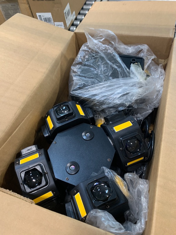 Photo 1 of ***UPDATED 6/12*** Moving Head DJ Lights 200W LED with 4 Rotating Head,16X10W RGBW 4-in-1 Multiple Effects Changing for Disco Parties Wedding Live Show KTV Club, Controlled by 19CH DMX-512/Sound Activated