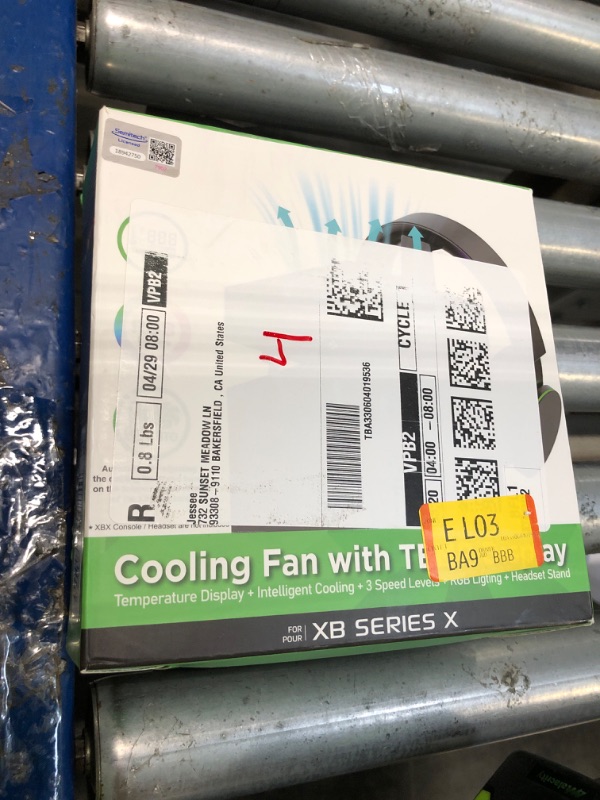 Photo 1 of [LED Display] Auto Cooling Fan for Xbox Series X with 9 RGB Light, Cooling System Adjustable by Temperature for Xbox Series X Console, Cooler & Light Switch, Headset Hook,USB Port, for Xbox One Cases