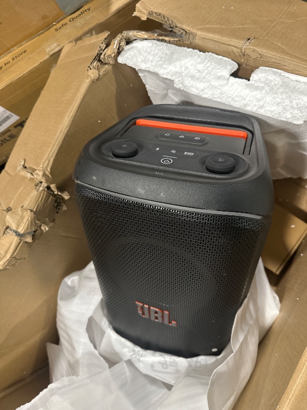 Photo 1 of ***UPDATED 6/19*** JBL PartyBox 520 - Portable Battery-Powered Party Speaker with AI Sound Boost, Up to 15 Hours of Play time, IPX4 Splash Proof, Multi-Speaker Connection by Auracast, and Telescopic Handle (Black)