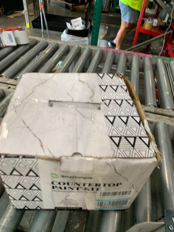 Photo 1 of ****VERY USED****Smalltongue White Marble Countertop Paint Kit(Including Epoxy Resin), All-IN-ONE Set, Cover Up to 35 SQ. FT., For Marble, Granite, Formica, Laminate, Ceramic Tile etc.