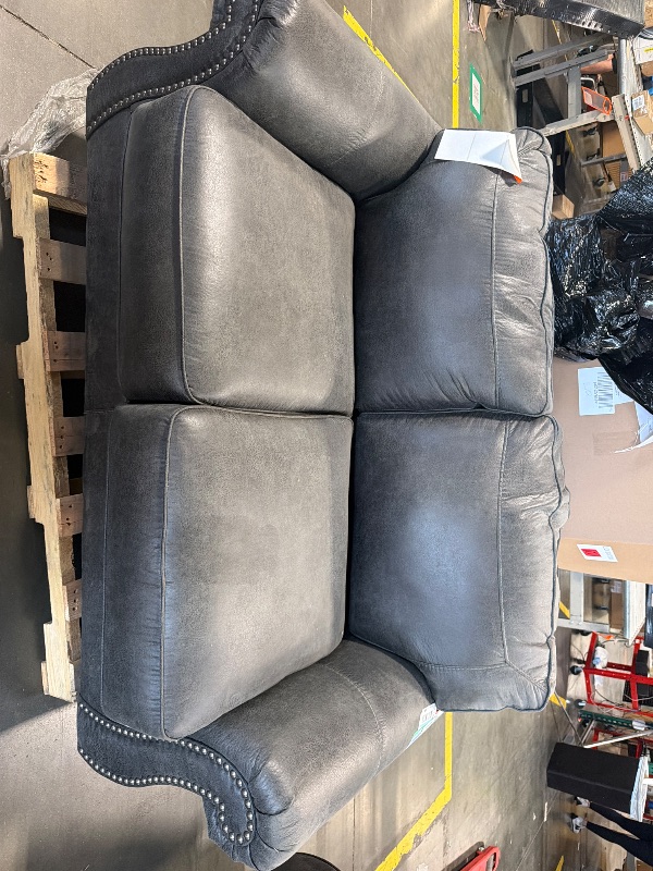 Photo 1 of ****2 SET SOFÁ, MINOR DAMAGE, CUSHIONS INCLUDED****Couchus Living Room Furniture Sets,Sofa Sets and Couch Sets for Living Room,Mid-Century Vintage Sofa Couches with Rivet Design (Brown, Loveseat+3 Seater)