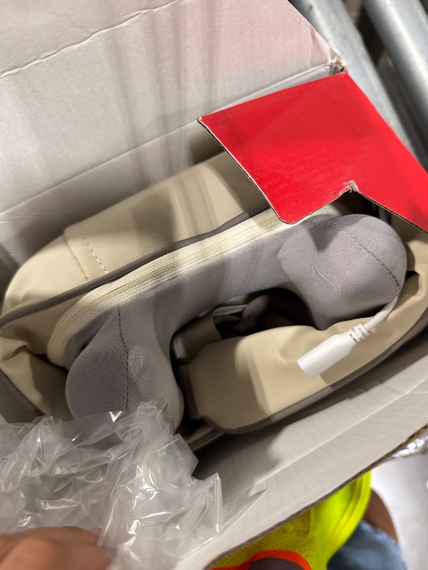 Photo 1 of *** not functional** SOLD FOR PARTS // FINAL SALE 07/05** 4D Wireless Deep Tissue Kneading Neck Massager with Heating Function, Shiatsu and Shoulder Massager Pillow,Back and Leg Pain Relief, Body Muscle Pain Relief, Perfect Gifts for Men Women. (Off White