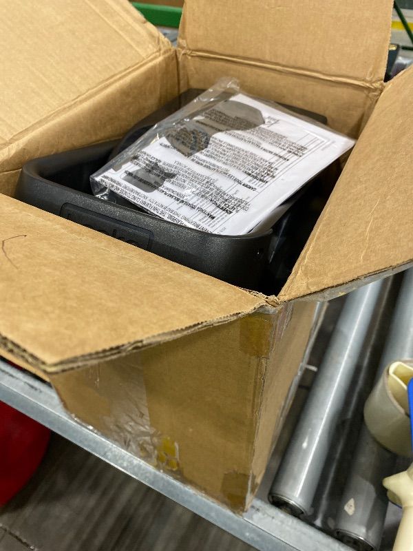 Photo 3 of [Fan doesn't Blow, electricity still flows] Lasko Portable Utility Fan, 12” 289 CFM Pivoting High Velocity Air Mover Blower Fan, 3 Speeds, 2 Accessory Outlets 120V, Black, U12104