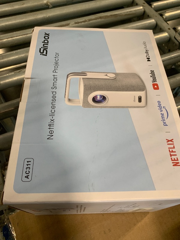 Photo 1 of [Short Throw/1500ANSI/Built in Apps] 4K Outdoor Projector with WiFi and Bluetooth, Auto Focus Projector with Dual-Mode Stand, Smart Portable Proyector with Netflix/YouTube/PrimeVideo & Dolby
