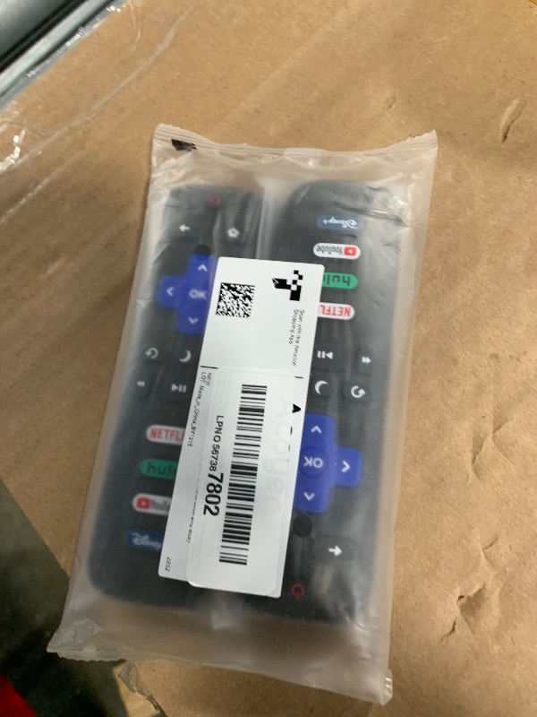 Photo 1 of (Pack of 2) Replacement Remote Control Only for Roku TV, Compatible for TCL Roku/Hisense Roku/Onn Roku/Sharp Roku/Element Roku/Westinghouse Roku/Philips Roku Smart TVs (Not for Roku Stick and Box)