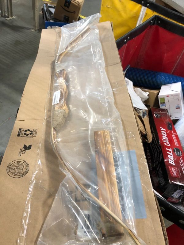 Photo 1 of ** sold as is no refund/return** see comments
Basbon Youth Wooden Bow and Arrow Set, 40 Inch Handmade Wooden Bow and Arrow Cosplay Costume Prop Archery Set Games Toys, 1 Bows 1 Quivers and 3 Feather Arrows, Gifts for Kids Youth Boys and Girl