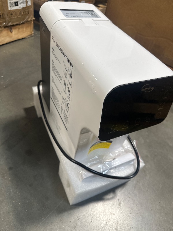 Photo 1 of ***UPDATED 6/5*** iSpring RCD100 5-Stage Countertop Reverse Osmosis System, Instant Hot RO Water Dispenser with UV, 2.5:1 Pure to Drain, 100 GPD Portable Water Filtration System, 4 Temperature Options, Plug and Play