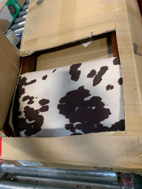 Photo 1 of !!!!MISSING PARTS FINAL SALE!!!!!1Linon Udder Madness Corey Bar Stool, 19"W x 22.5"D x 44.75"H, Brown
