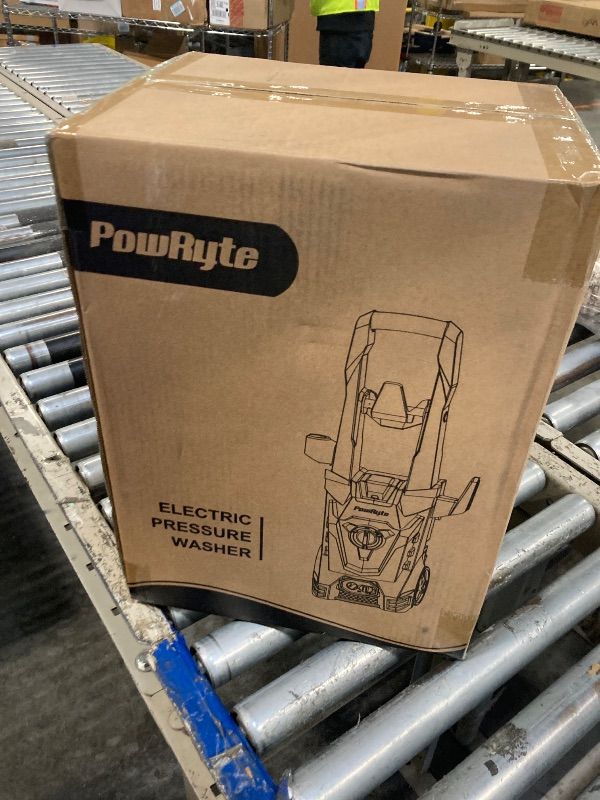 Photo 1 of *** MISSING PARTS FINAL SALE *** PowRyte Pressure Washer with Hose Reel, Foam Cannon, 4 Different Pressure Tips, Power Washer