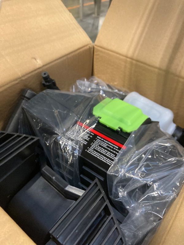 Photo 1 of *** MISSING PARTS FINAL SALE *** PowRyte Pressure Washer with Hose Reel, Foam Cannon, 4 Different Pressure Tips, Power Washer