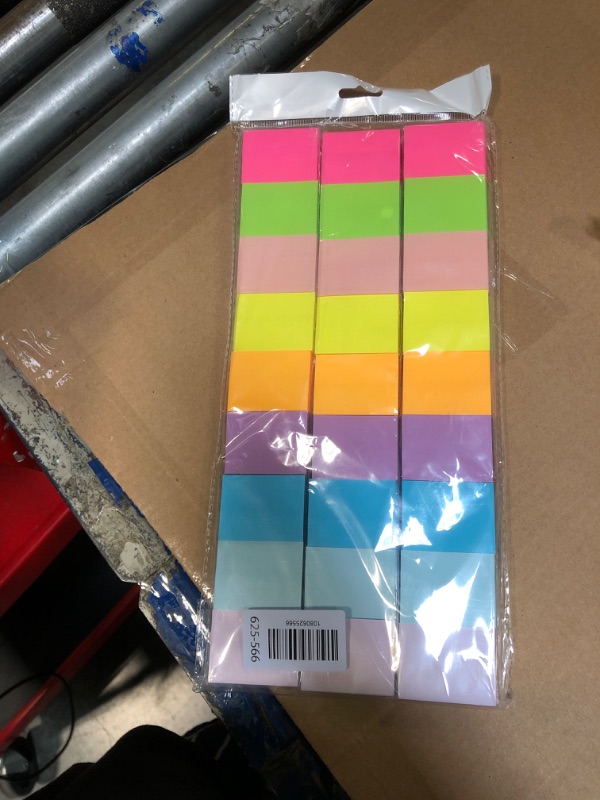 Photo 1 of (54 Pads) Mini Sticky Notes 1.5x2 in, 9 Colors Bright Strong Adhesive Post, Suitable for School, Home, Office, Clean Removal