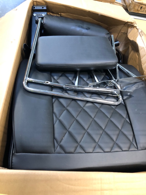 Photo 1 of ***UPDATED 6/12*** COMHOMA Big and Tall Office Chair, High Back Leather Gaming Chair with Footrest, Executive Ergonomic Office Chair with Pocket Spring Lumbar Support and with Outward Fixed Soft Armrests