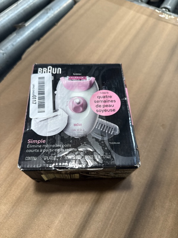 View 2 of ** used**
Braun Epilator Silk-epil 3 3-270, Hair Removal Device, Epilator for Women, Shaver & Trimmer, Hair Removal