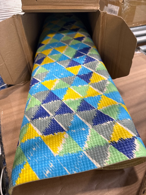 Photo 1 of ** SIMILAR IMAGE/ UNKNOWN MODEL**Welcome Door Mat,Indoor Doormat Green Blue Gradient Washable Front Door Mats Non Slip Absorbent Entryway Rug Abstract Geometric Triangle Floor Mat for Home Bedroom Bathroom,