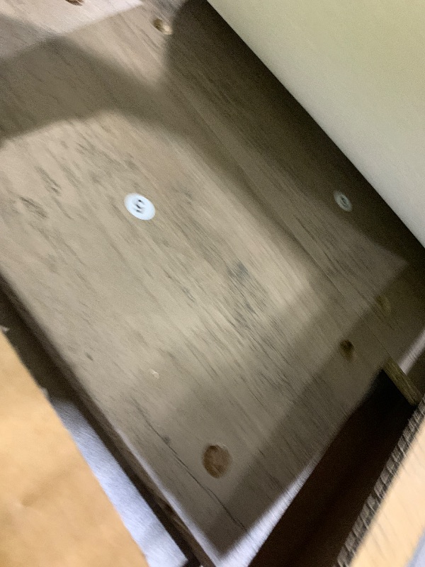 Photo 1 of **Box 2 Only - Missing Hardware****YITAHOME TV Stand for 75/80 Inch TV, Farmhouse Entertainment Center with Storage, 70 Inch TV Cabinet with Drawers and Power Outlet, TV Console for Living Room (Grey Oak)