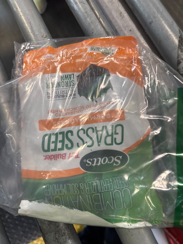 Photo 1 of **OPEN**
Scotts Turf Builder Grass Seed Bermudagrass with Fertilizer and Soil Improver, Drought-Tolerant, 1 lb.