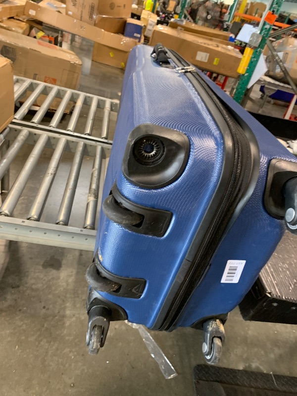 Photo 1 of ***ONE WHEEL NOT ATTACHED*** Samsonite Tour Classic Golf Hard Case Golf Travel Bag, Lightweight & Durable ABS Shell, 360 Degree Multi-Directional Wheels, 6850, Blue