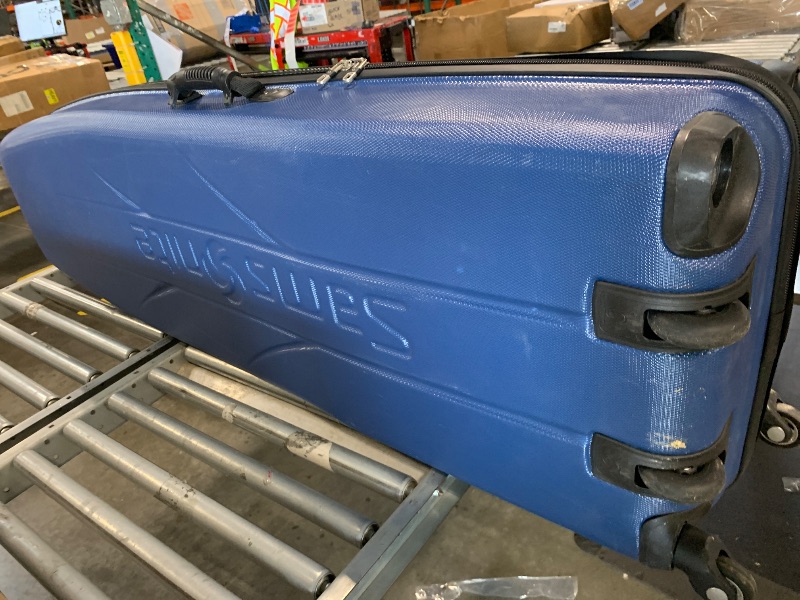 Photo 1 of ***ONE WHEEL NOT ATTACHED*** Samsonite Tour Classic Golf Hard Case Golf Travel Bag, Lightweight & Durable ABS Shell, 360 Degree Multi-Directional Wheels, 6850, Blue