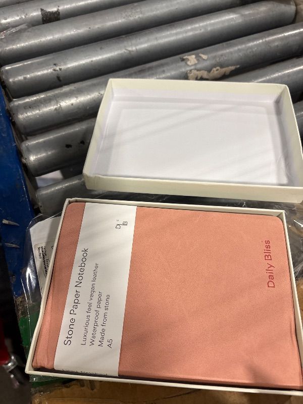 Photo 1 of **DAMAGED**
Daily Bliss Stone Paper Journal Premium A5 Hardcover Vegan Leather Notebook Journal | 160 Pages | Premium Quality Professional Notebook For Men and Women |Comes With Gift Box Waterproof Notebook