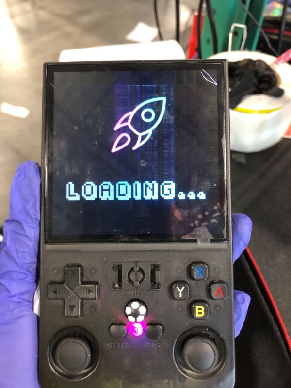 Photo 1 of **SOLD AS IS NO REFUND/RETURN** SEE COMMENTS!~
R36MAX Retro Handheld Game Console, 4.0 Inch IPS Screen, 64G TF Card, 4000mAh Battery, Plug and Play Portable Retro Gaming Console, Built-in 18,000+ Classic Game & 30+ Emulators - Black
