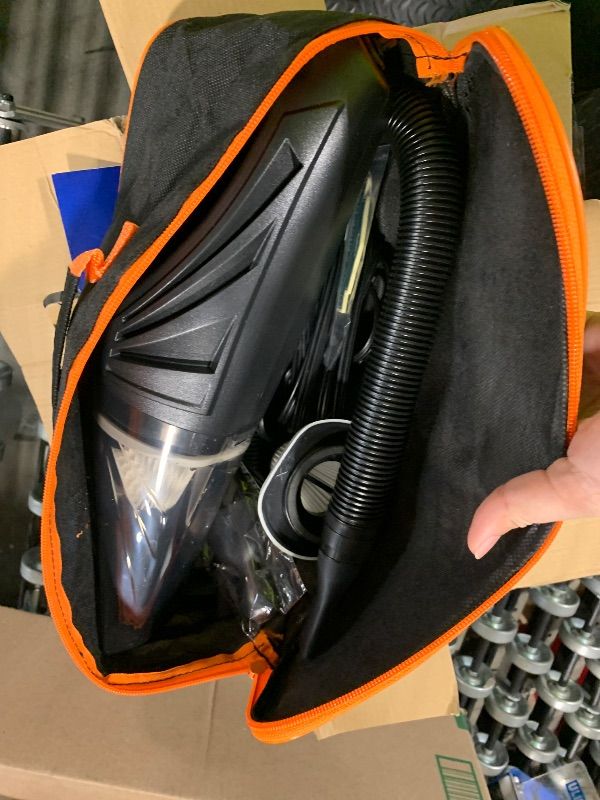 Photo 1 of ***USED**** Mini Car Vacuum Cleaner - 12V Aux-Powered 106W Cyclonic Suction HEPA Filter 3 Attachments & 16ft Cord Compact 2.4lbs Design for Truck/Car Interior Cleaning