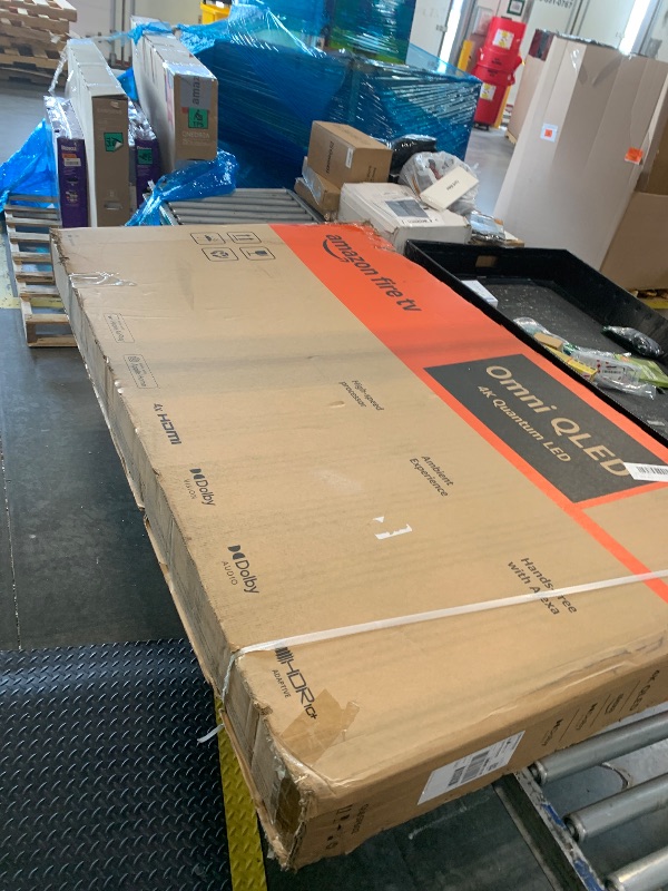 Photo 1 of ***BROKEN, SOLD FOR PARTS*** Amazon Ember 65" QLED Series with Fire TV (newest model), 4K Ultra HD smart TV, HDR10+, Dolby Vision, Dolby Audio, quad-core processor, find shows faster with Alexa+