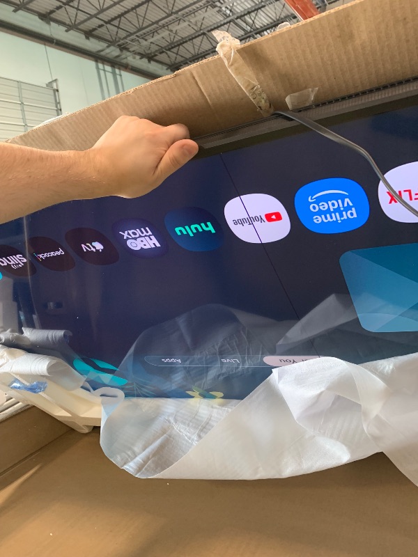 Photo 1 of ***BROKEN, SOLD FOR PARTS*** Samsung 65-Inch Class QLED Q8F 4K UHD Smart TV (2025 Model) Q4 AI Processor, 100% Color Volume with Quantum Dot, AirSlim Design, Endless Free Content, Samsung Vision AI, Alexa Built-in