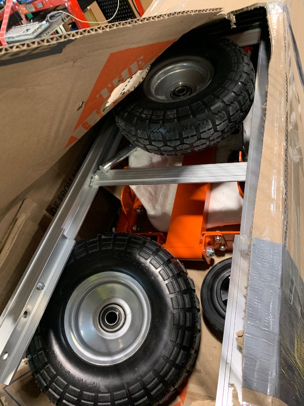 Photo 1 of ***Missing Hardware****4 in 1 Convertible Hand Truck, Folding Hand Truck Dolly Cart with Solid Wheel, 1000LBS Heavy Duty Aluminum Hand Dolly for Logistics, Shopping, Home, Office Moving