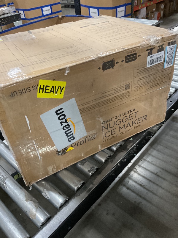 Photo 1 of GE Profile Opal Ultra, Countertop Nugget Ice Maker, 1 Gal XL Side Tank, *Amazon Exclusive*, 38 lbs/Day, Pebble Pellet Crushed Ice Machine, WiFi Stainless Steel