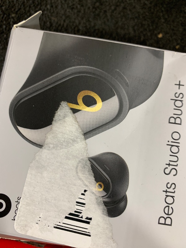 Photo 1 of Beats Studio Buds + | True Wireless Noise Cancelling Earbuds, Enhanced Apple & Android Compatibility, Built-in Microphone, Sweat Resistant Bluetooth Headphones, Spatial Audio - Black/Gold