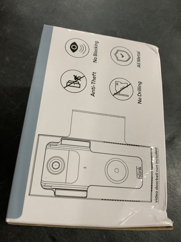View 2 of Anti Theft Ring Doorbell Mount: Metal Ring Apartment Door Mount Blink Doorbell Camera Holder No Drill - Renter Friendly Ring Doorbell Mount No Damage