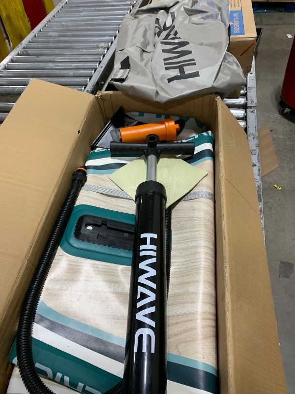 Photo 1 of ZLX Inflatable Stand Up Paddle Board, 10'6" SUP Non-Slip Stable Deck Pad with Inflatable Seat, Unique Center Fin, Premium Accessories, Portable Paddleboard for Adults, Beginners, All Skill Levels