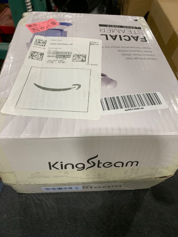 Photo 1 of Kingsteam Facial Steamer - Ozone Steamer with Extendable Arm - Professional Nano Ionic Facial Steamer for Deep Cleaning - Portable for Personal Care Use at Home or Salon