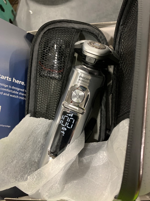 Photo 1 of Philips Norelco Shaver Series 9000 Prestige Special Edition, Wet & Dry Electric Shaver, Lift/Cut & SenseIQ Technology, Nose & Precision Trimmer, Cleaning Pod & Premium Case, SP9842/85