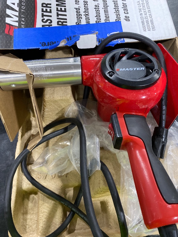 View 4 of Master Appliance HG-501D Industrial Heat Gun, High Airflow, Quick Change Plug-In Heating Element, 1200F, 120V, 1740W, 14.5 Amps, Engineered In USA