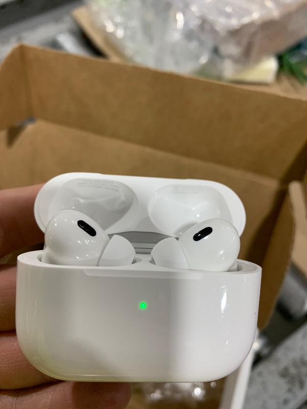 Photo 1 of Apple AirPods Pro (2nd generation) with MagSafe Charging Case (USB-C) (Renewed)