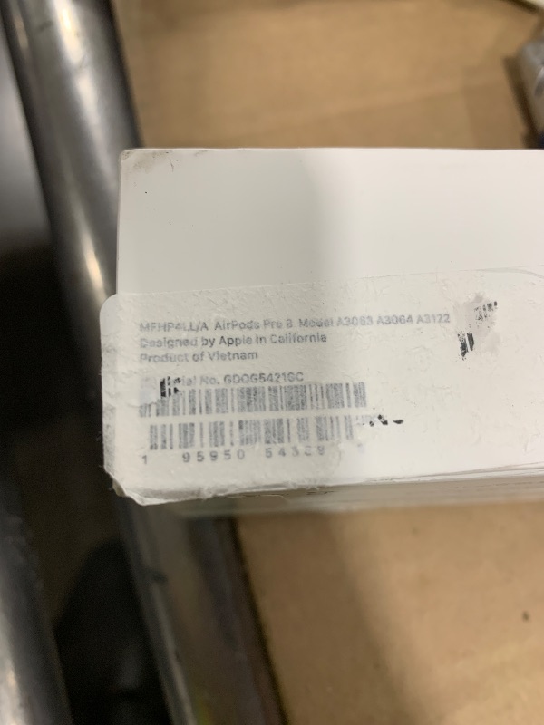 Photo 1 of Apple AirPods Pro 3 Wireless Earbuds, Active Noise Cancellation, Live Translation, Heart Rate Sensing, Hearing Aid Feature, Bluetooth Headphones, Spatial Audio, High-Fidelity Sound, USB-C Charging